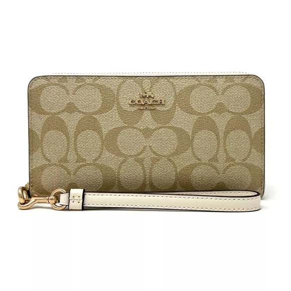 Coach Signature Large Zip Wallet - Picture 1 of 9